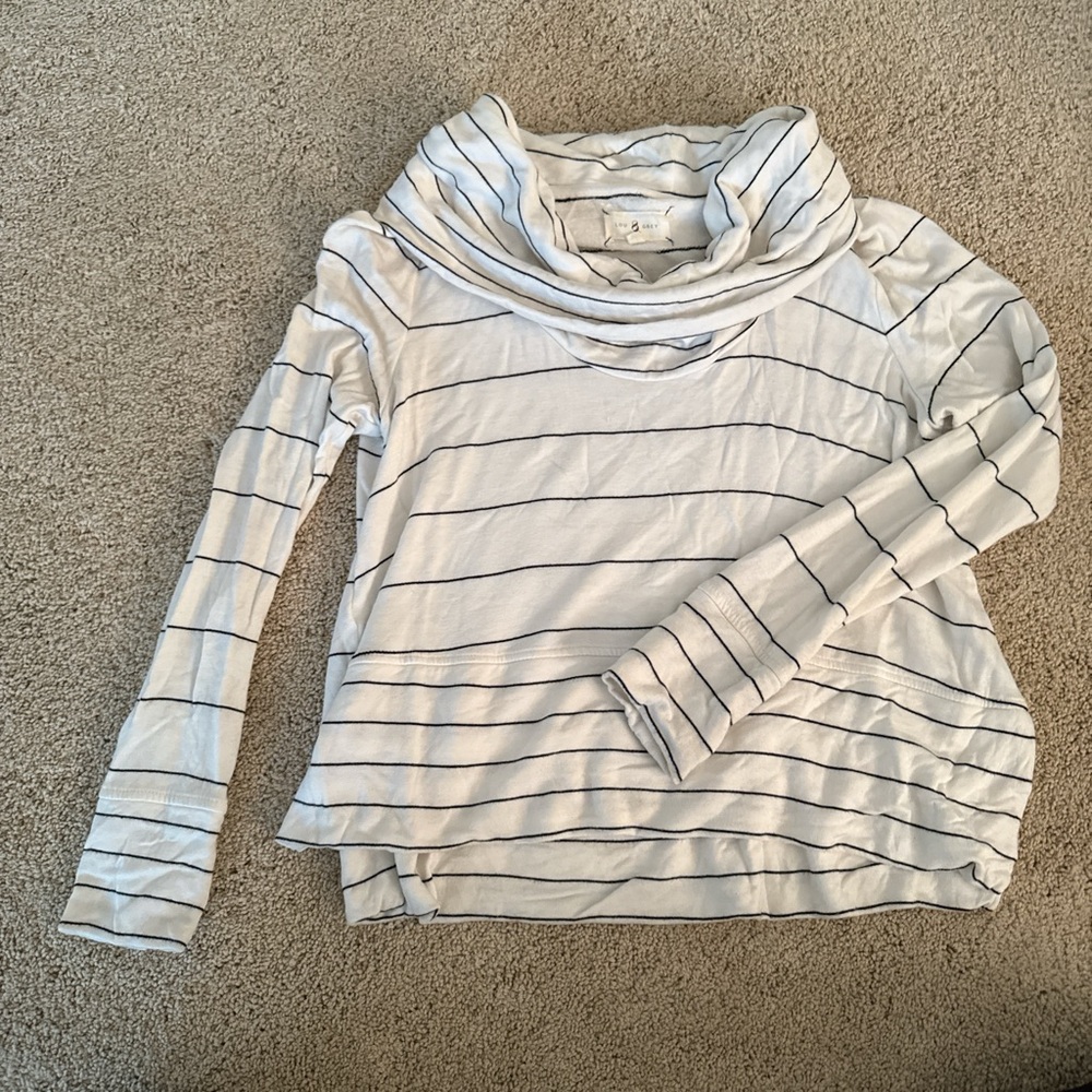 Petal & Pup Cowl Neck Striped Top